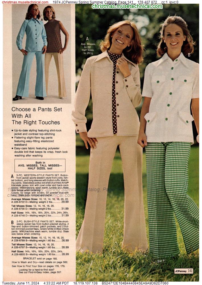 1974 JCPenney Spring Summer Catalog, Page 141
