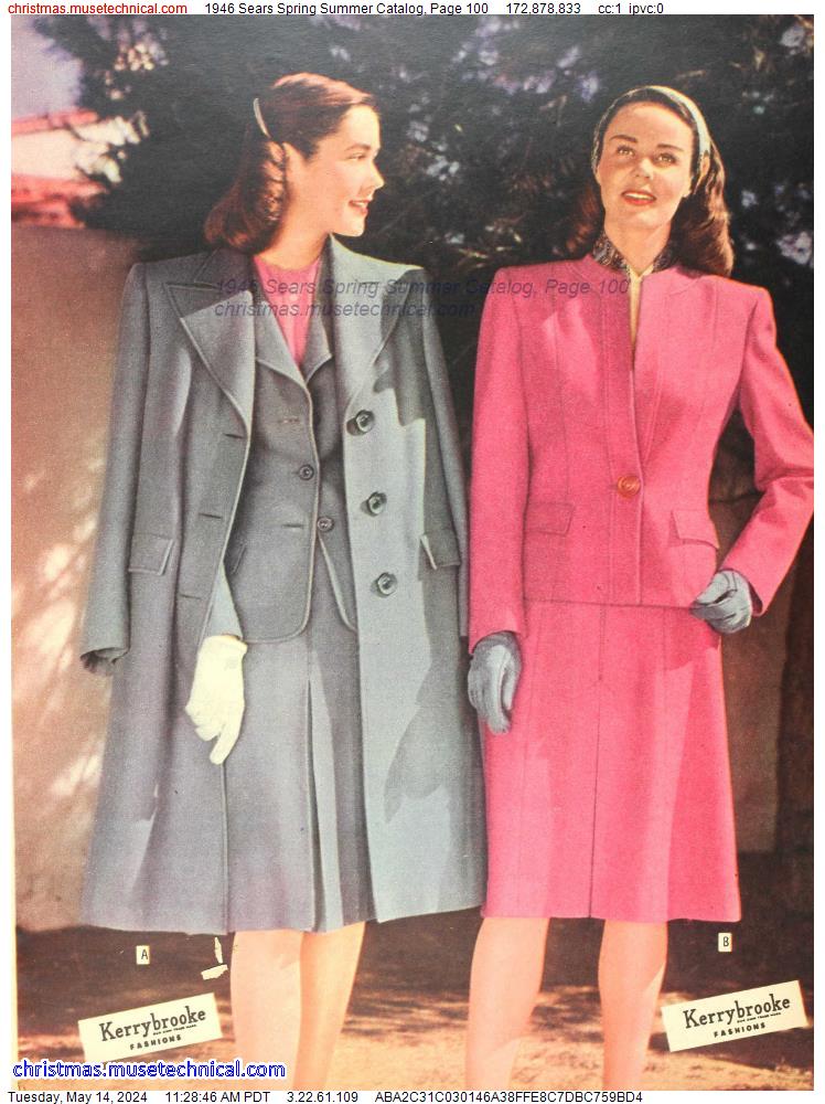 1946 Sears Spring Summer Catalog, Page 100