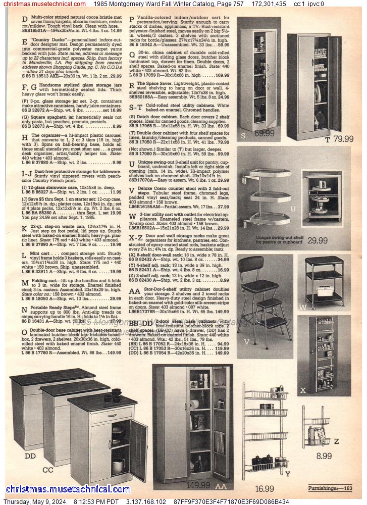 1985 Montgomery Ward Fall Winter Catalog, Page 757