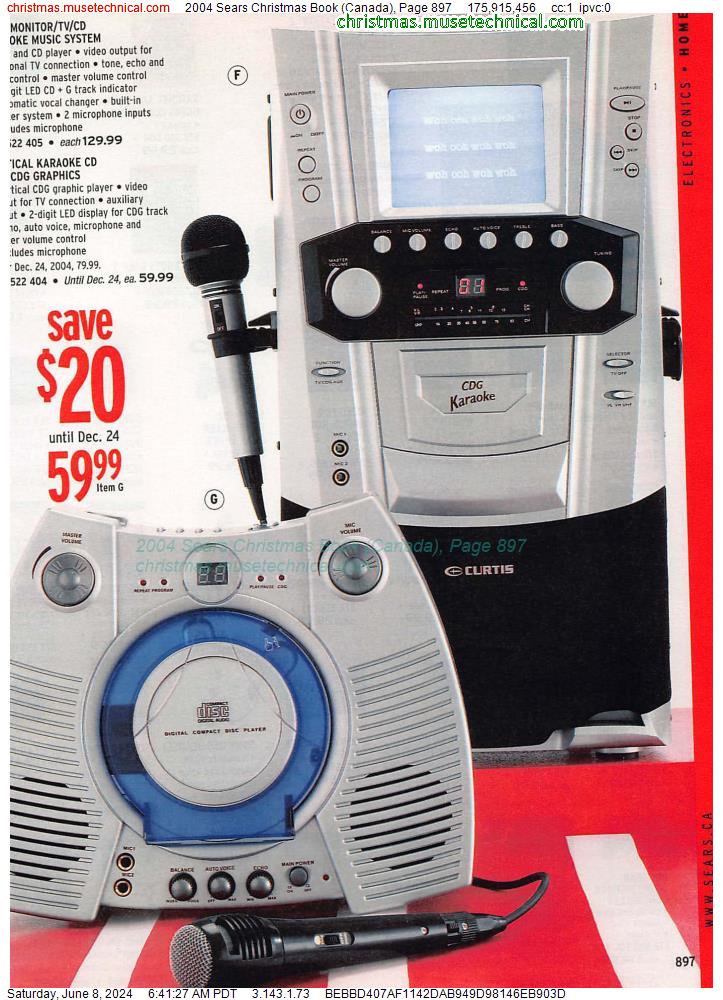 2004 Sears Christmas Book (Canada), Page 897