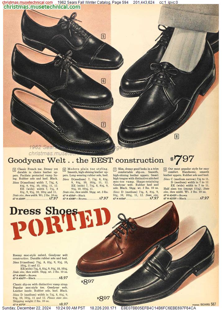 1962 Sears Fall Winter Catalog, Page 594