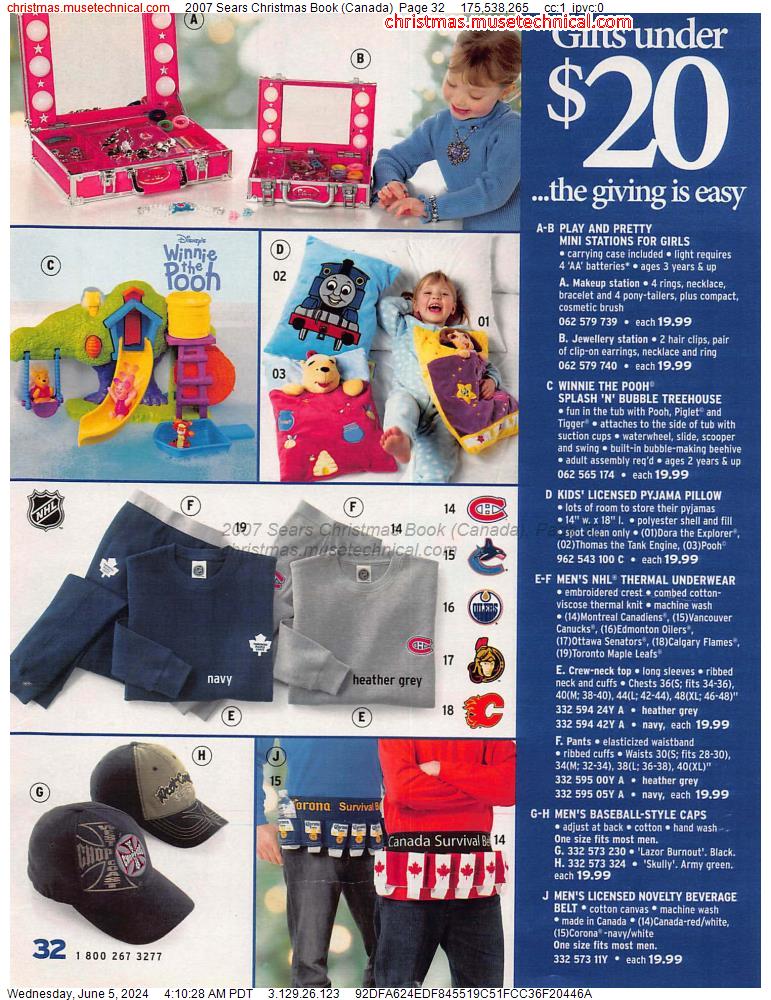 2007 Sears Christmas Book (Canada), Page 32