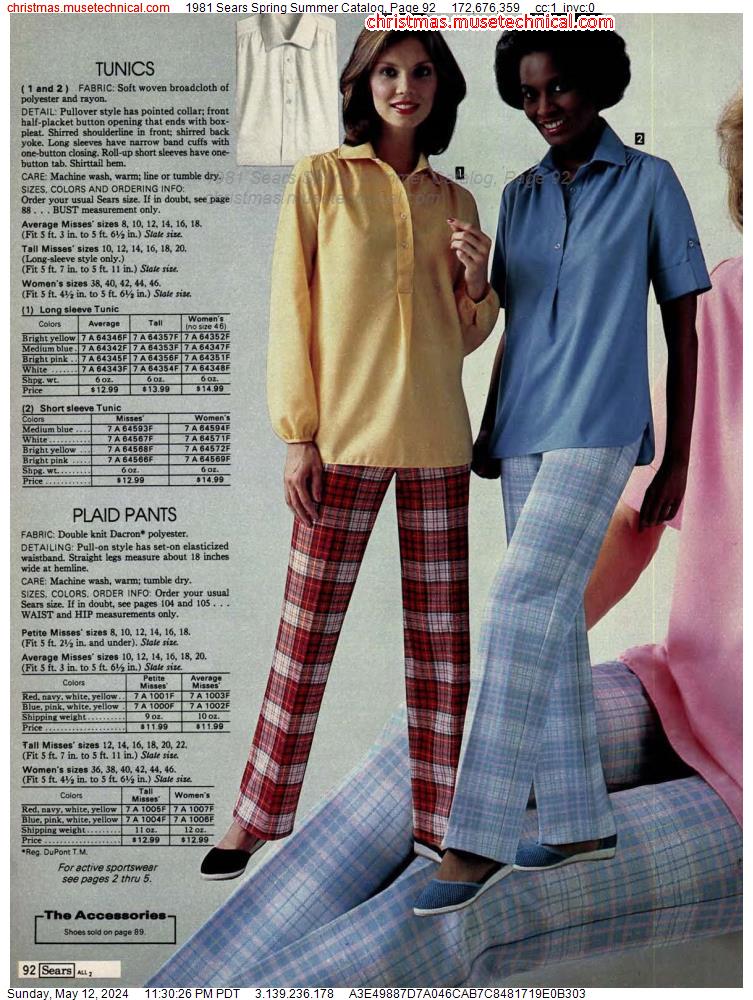 1981 Sears Spring Summer Catalog, Page 92