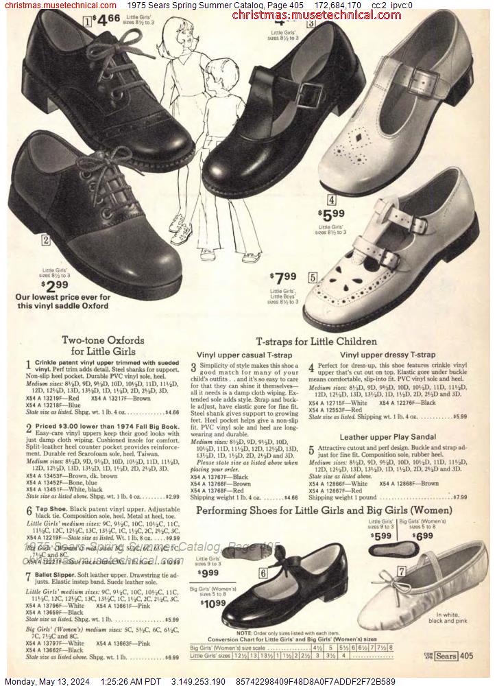1975 Sears Spring Summer Catalog, Page 405