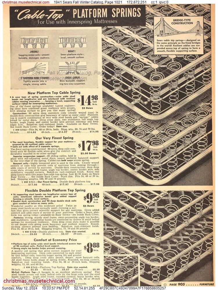 1941 Sears Fall Winter Catalog, Page 1021