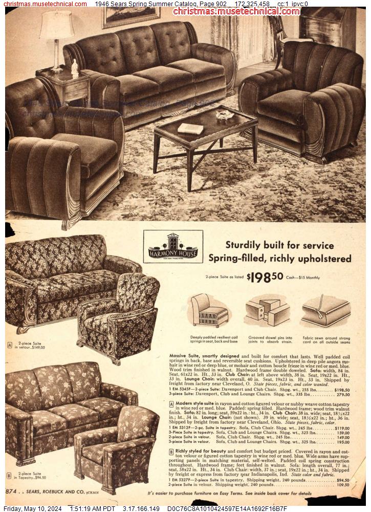 1946 Sears Spring Summer Catalog, Page 902