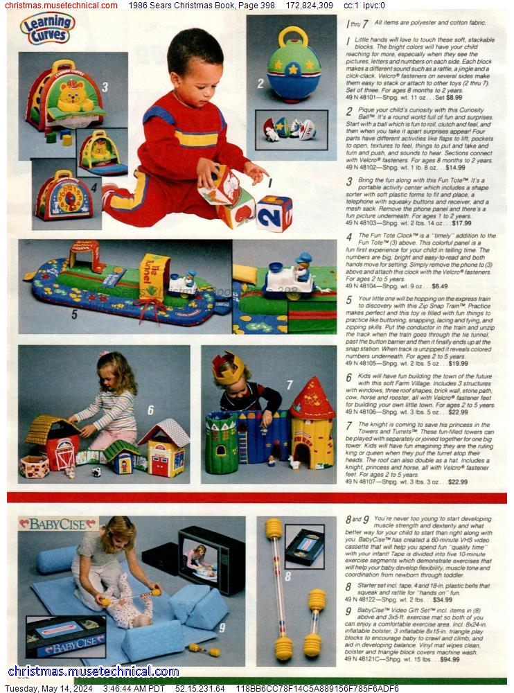 1986 Sears Christmas Book, Page 398