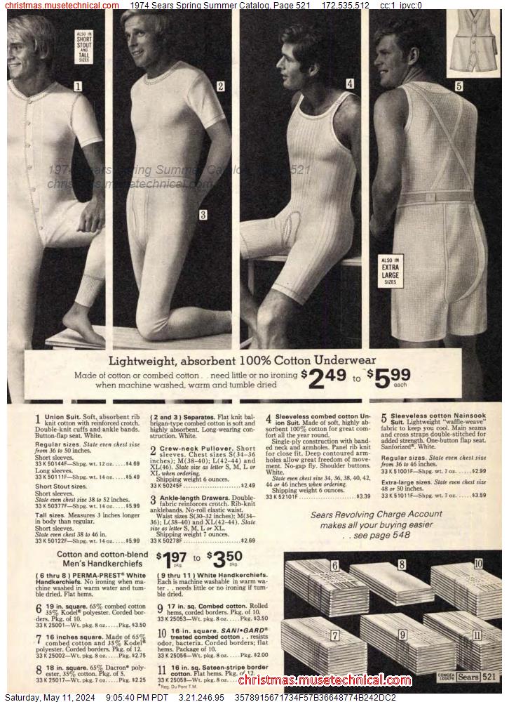 1974 Sears Spring Summer Catalog, Page 521