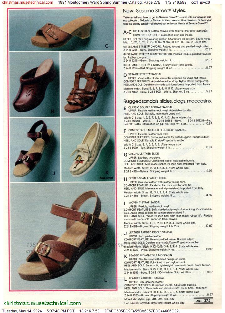 1981 Montgomery Ward Spring Summer Catalog, Page 275