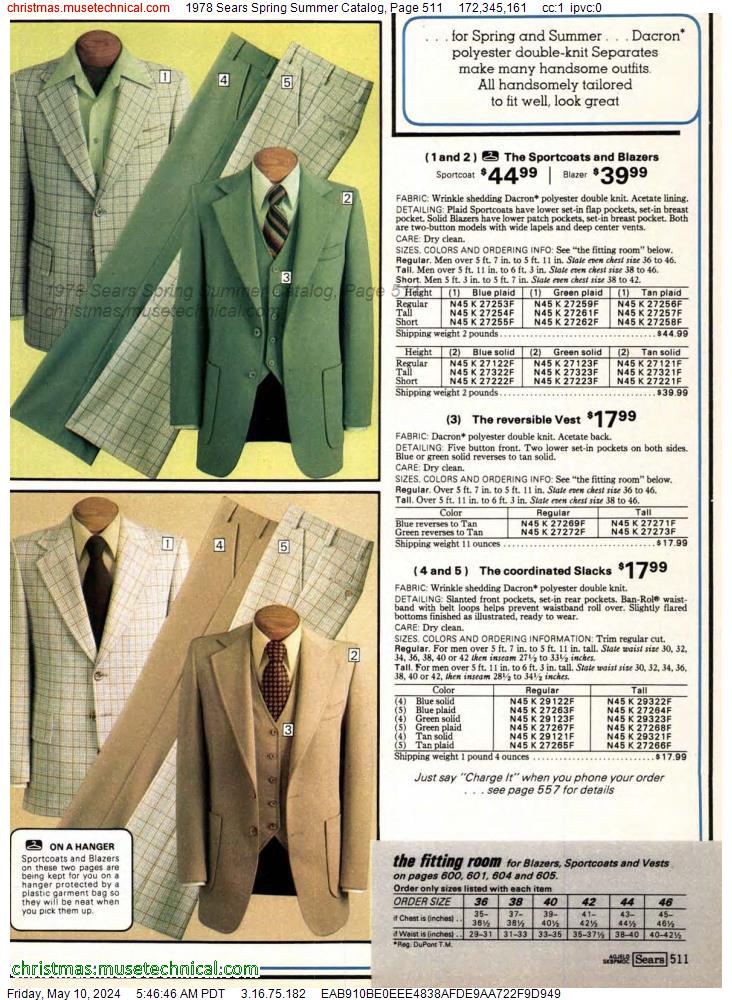 1978 Sears Spring Summer Catalog, Page 511