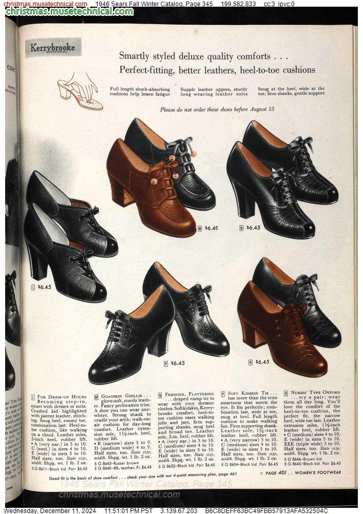 1946 Sears Fall Winter Catalog, Page 345