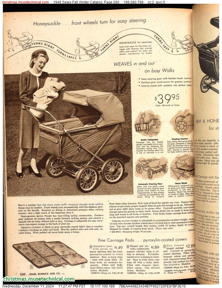 1946 Sears Fall Winter Catalog, Page 290