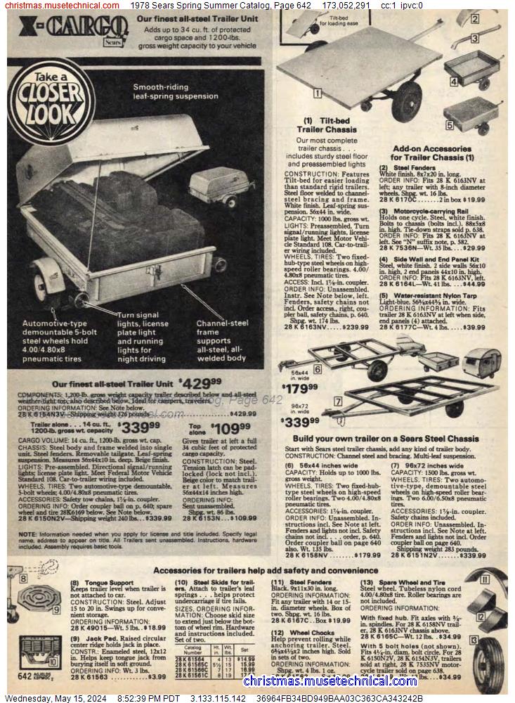 1978 Sears Spring Summer Catalog, Page 642