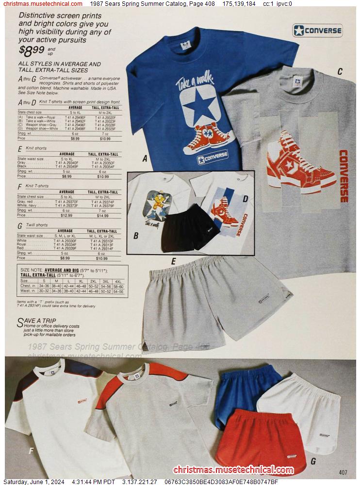 1987 Sears Spring Summer Catalog, Page 408