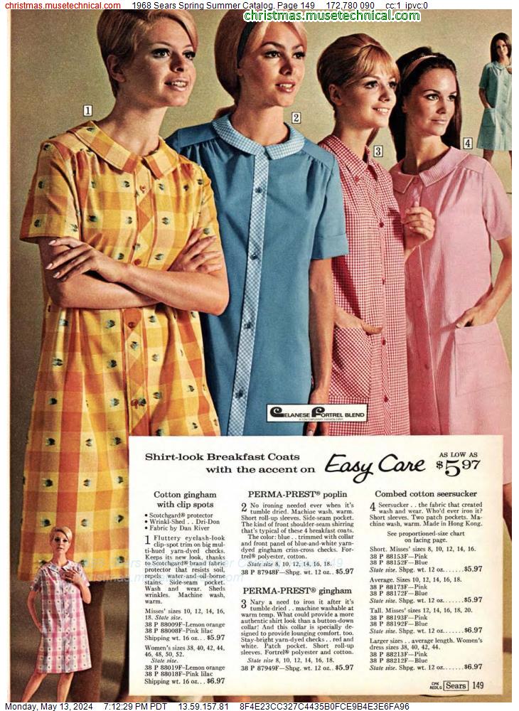 1968 Sears Spring Summer Catalog, Page 149