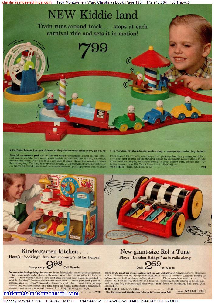 1967 Montgomery Ward Christmas Book, Page 195