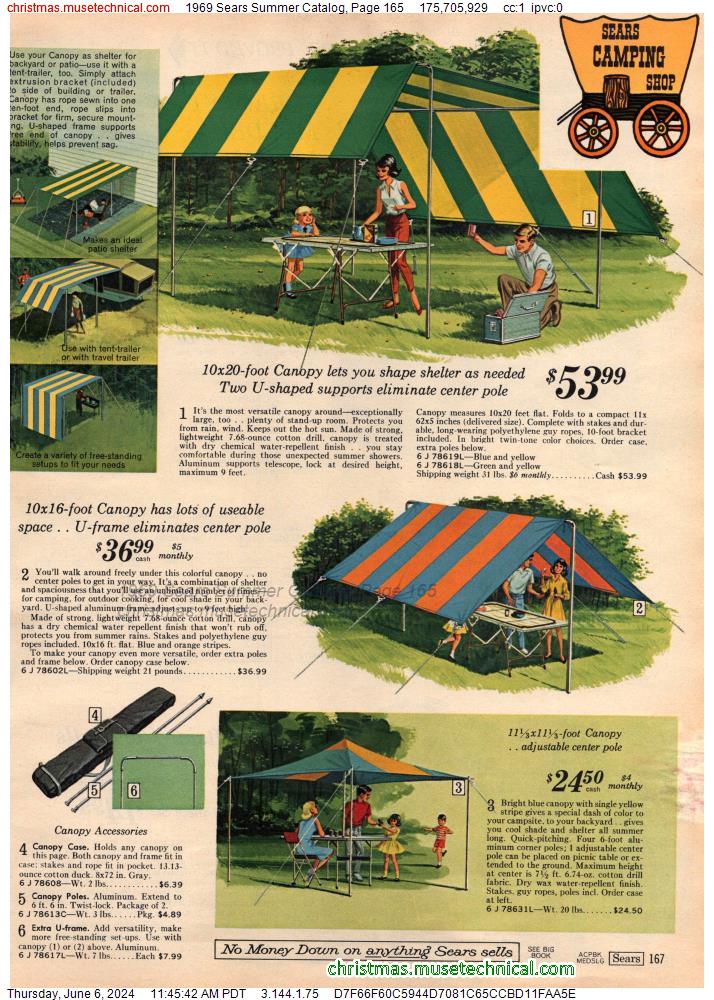 1969 Sears Summer Catalog, Page 165
