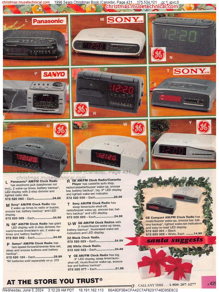 1996 Sears Christmas Book (Canada), Page 431