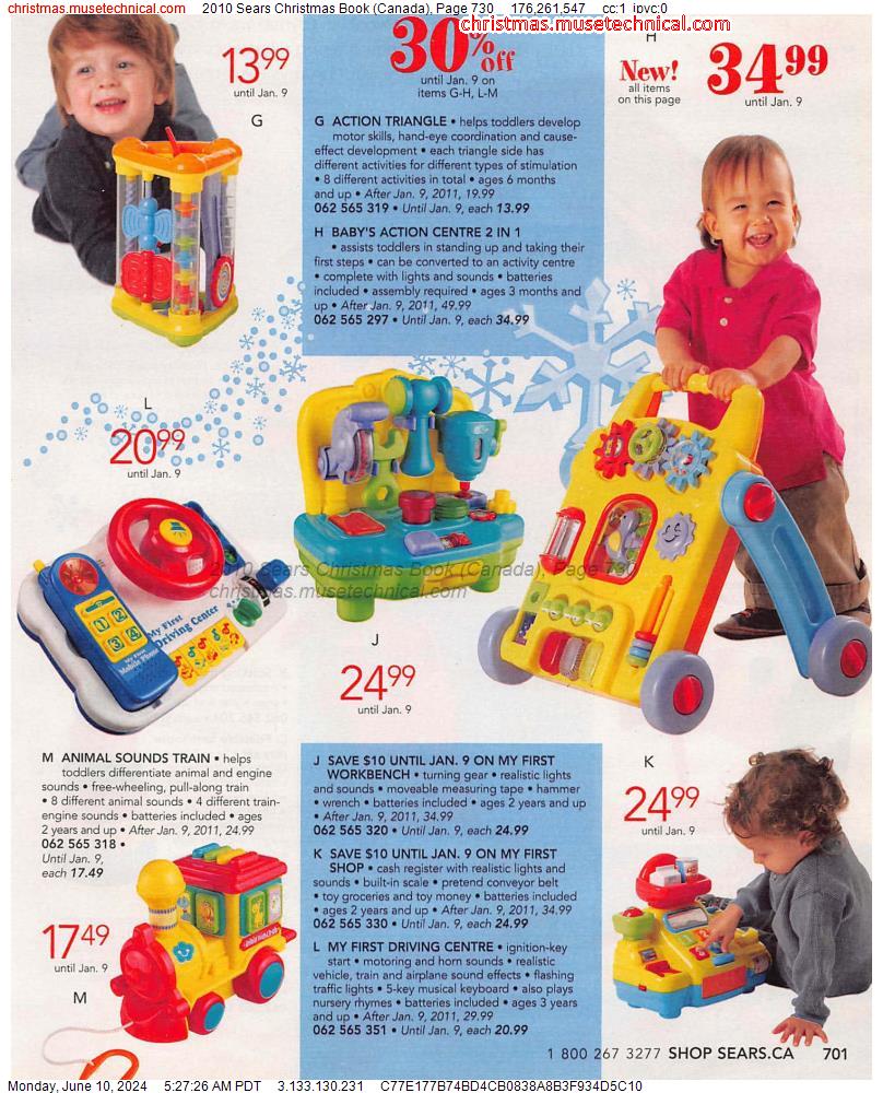2010 Sears Christmas Book (Canada), Page 730