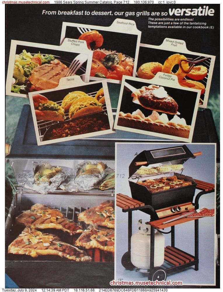 1986 Sears Spring Summer Catalog, Page 712