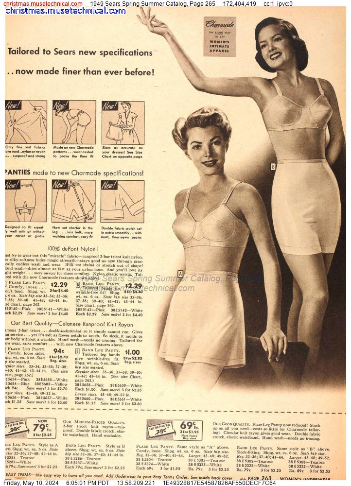 1949 Sears Spring Summer Catalog, Page 265