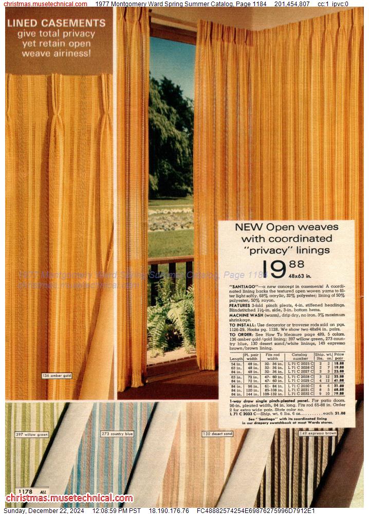 1977 Montgomery Ward Spring Summer Catalog, Page 1184