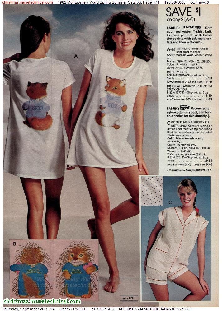 1982 Montgomery Ward Spring Summer Catalog, Page 171