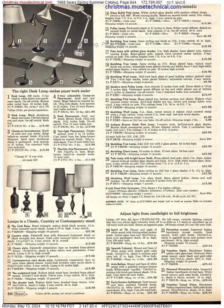 1968 Sears Spring Summer Catalog, Page 844