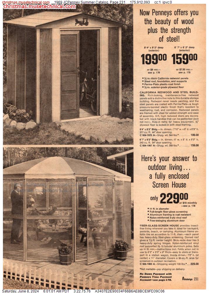 1969 JCPenney Summer Catalog, Page 231