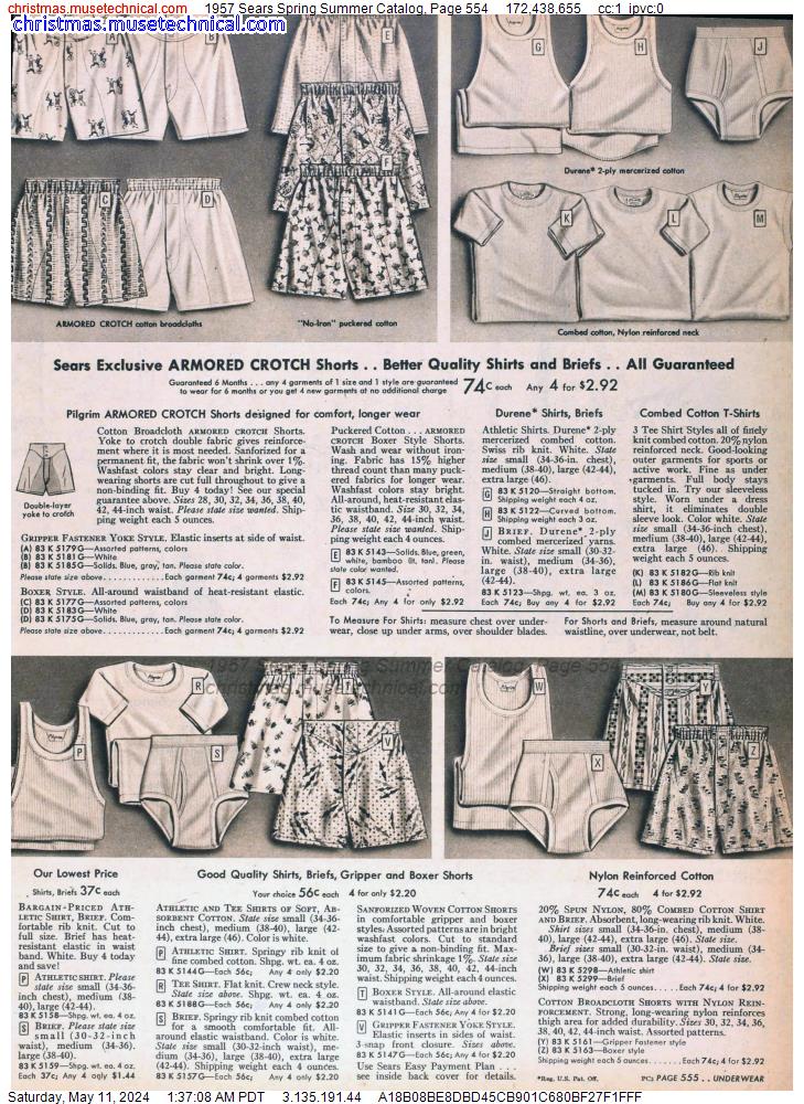 1957 Sears Spring Summer Catalog, Page 554