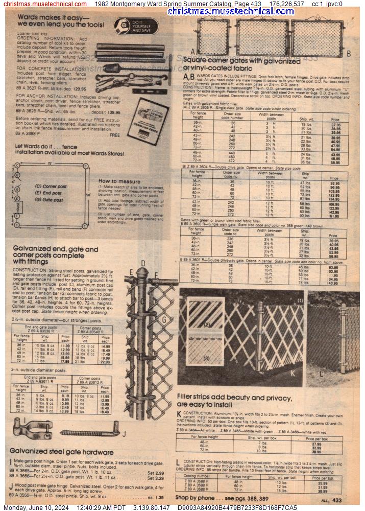 1982 Montgomery Ward Spring Summer Catalog, Page 433