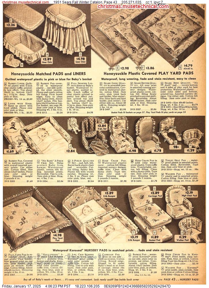 1951 Sears Fall Winter Catalog, Page 43