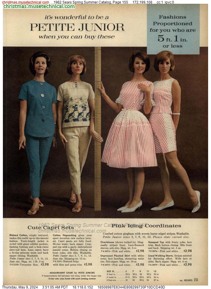 1962 Sears Spring Summer Catalog, Page 155