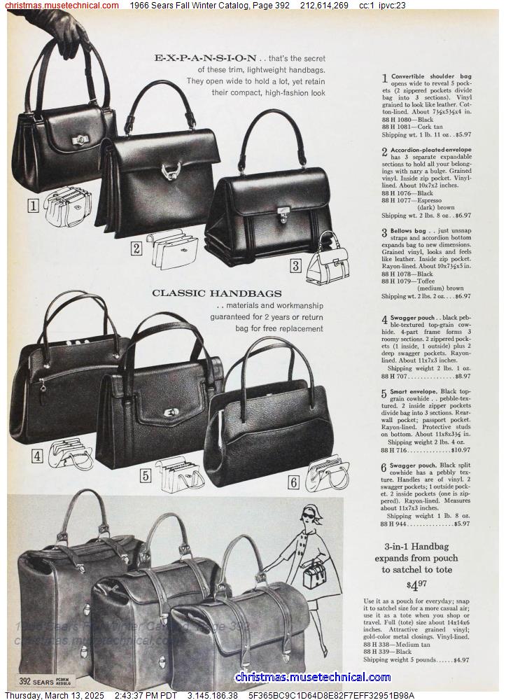 1966 Sears Fall Winter Catalog, Page 392