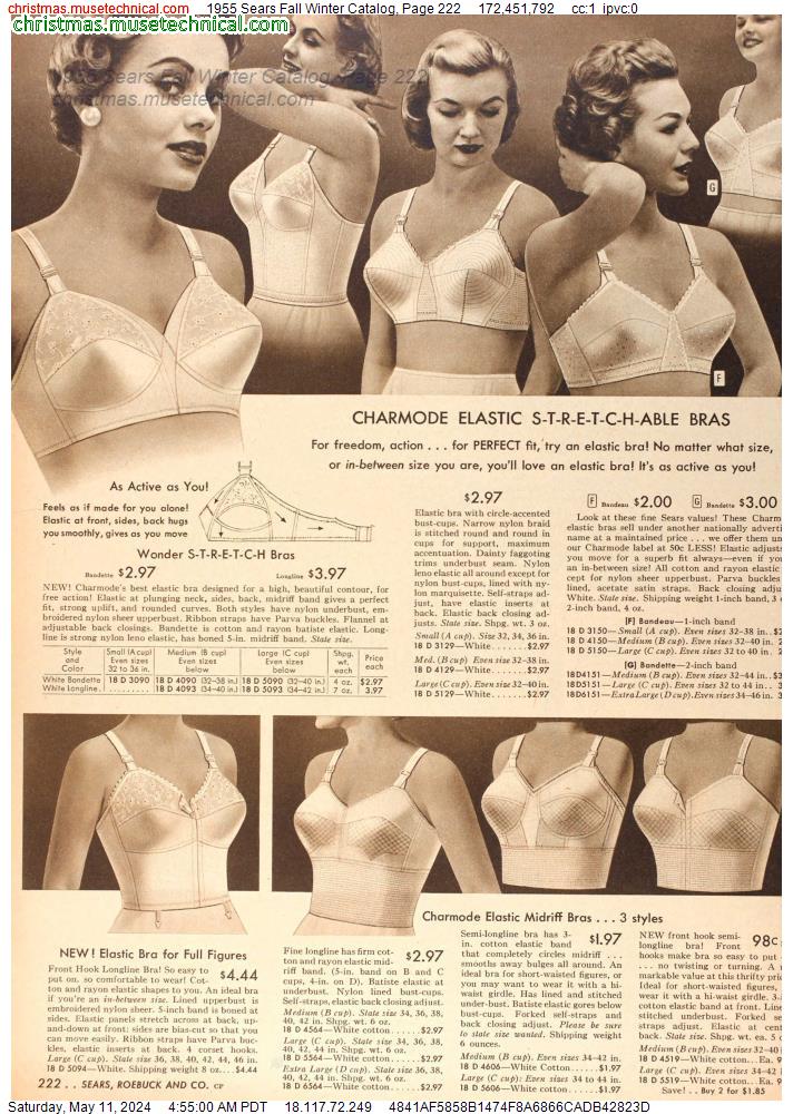1955 Sears Fall Winter Catalog, Page 222
