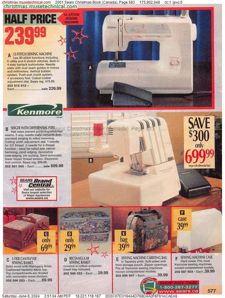 2001 Sears Christmas Book (Canada), Page 583