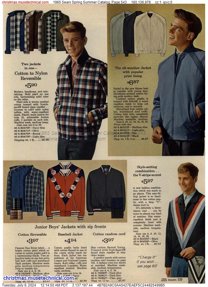 1965 Sears Spring Summer Catalog, Page 543