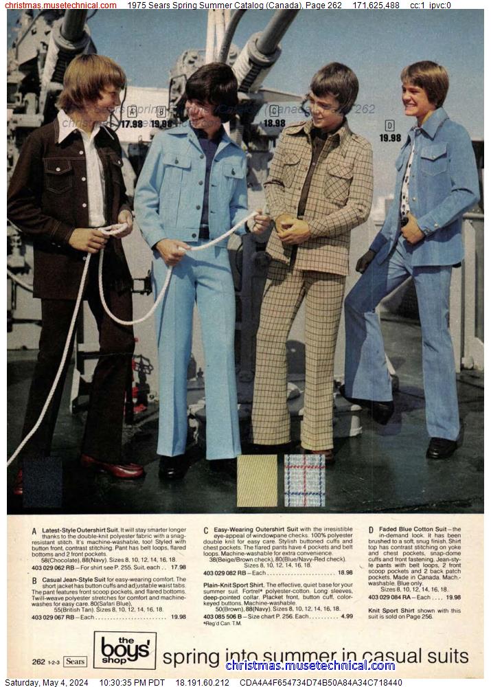 1975 Sears Spring Summer Catalog (Canada), Page 262