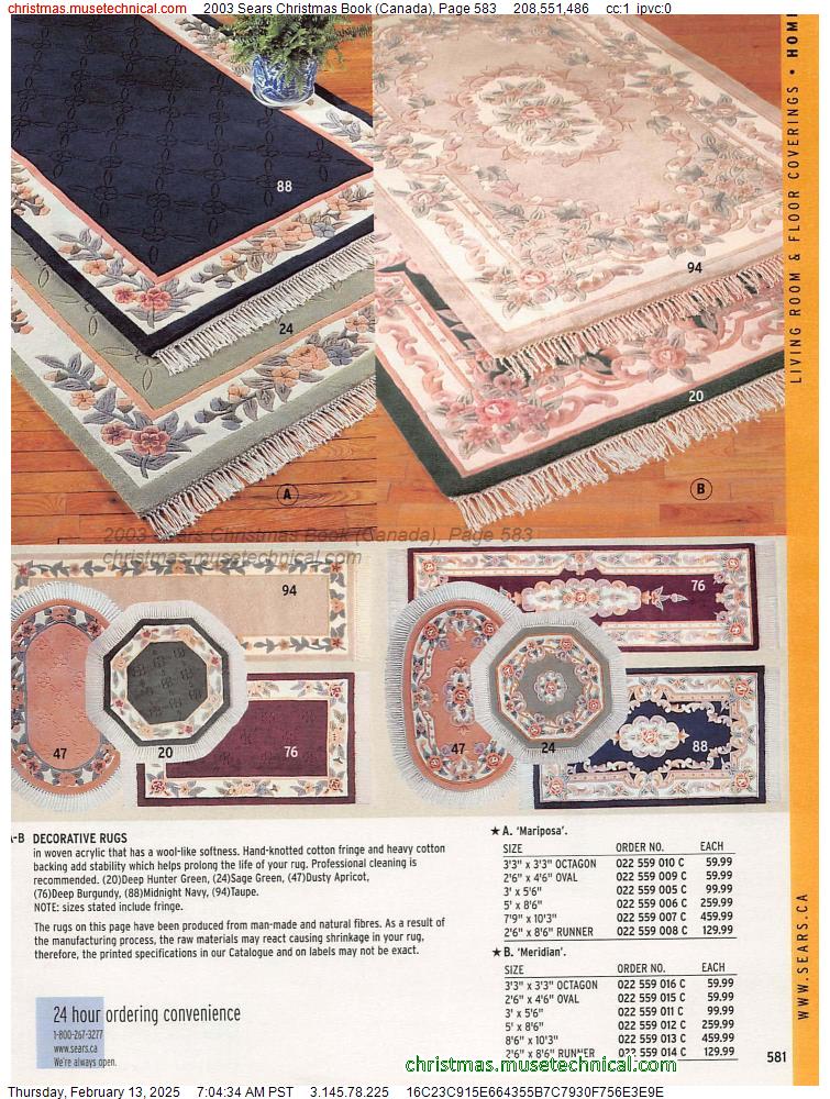 2003 Sears Christmas Book (Canada), Page 583