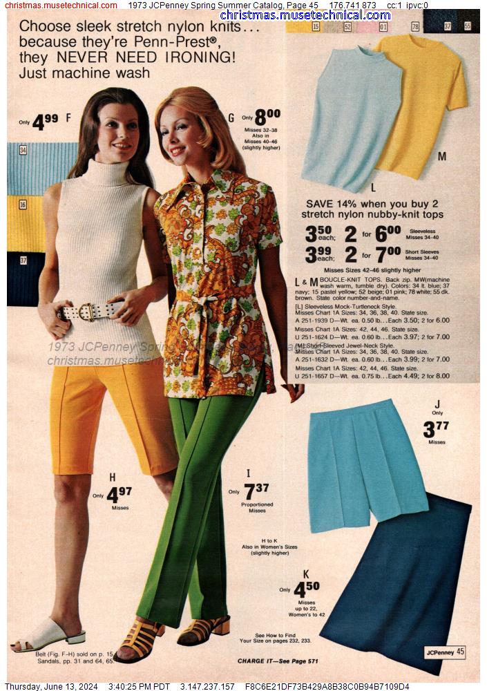 1973 JCPenney Spring Summer Catalog, Page 45
