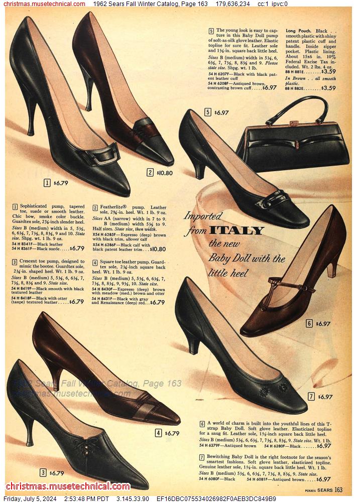 1962 Sears Fall Winter Catalog, Page 163