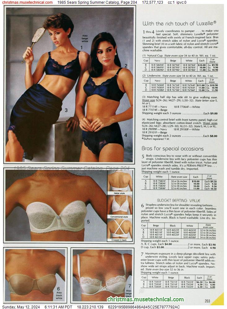 1985 Sears Spring Summer Catalog, Page 204