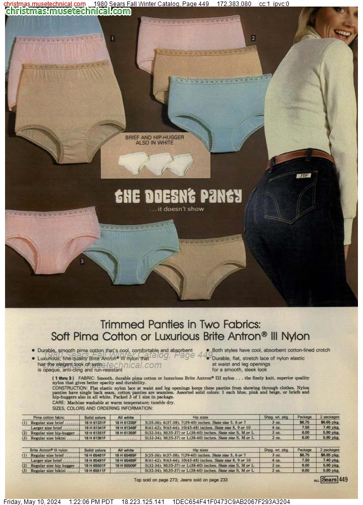 1980 Sears Fall Winter Catalog, Page 449