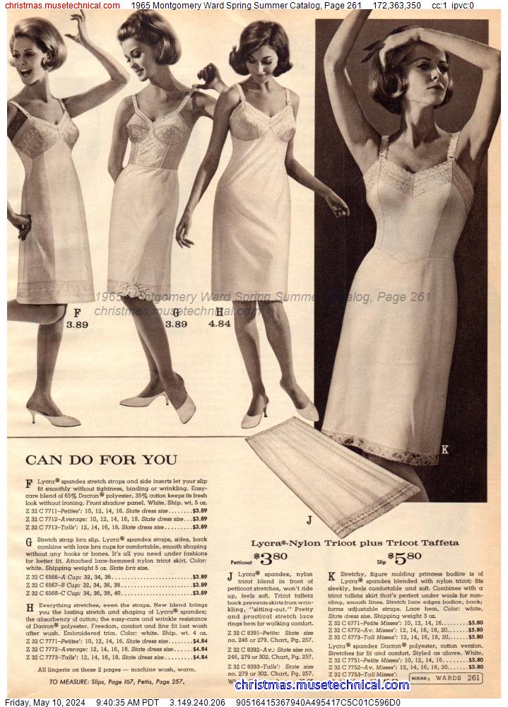 1965 Montgomery Ward Spring Summer Catalog, Page 261
