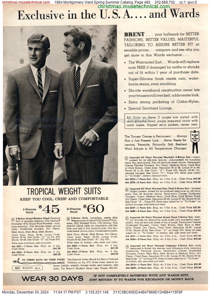 1964 Montgomery Ward Spring Summer Catalog, Page 480