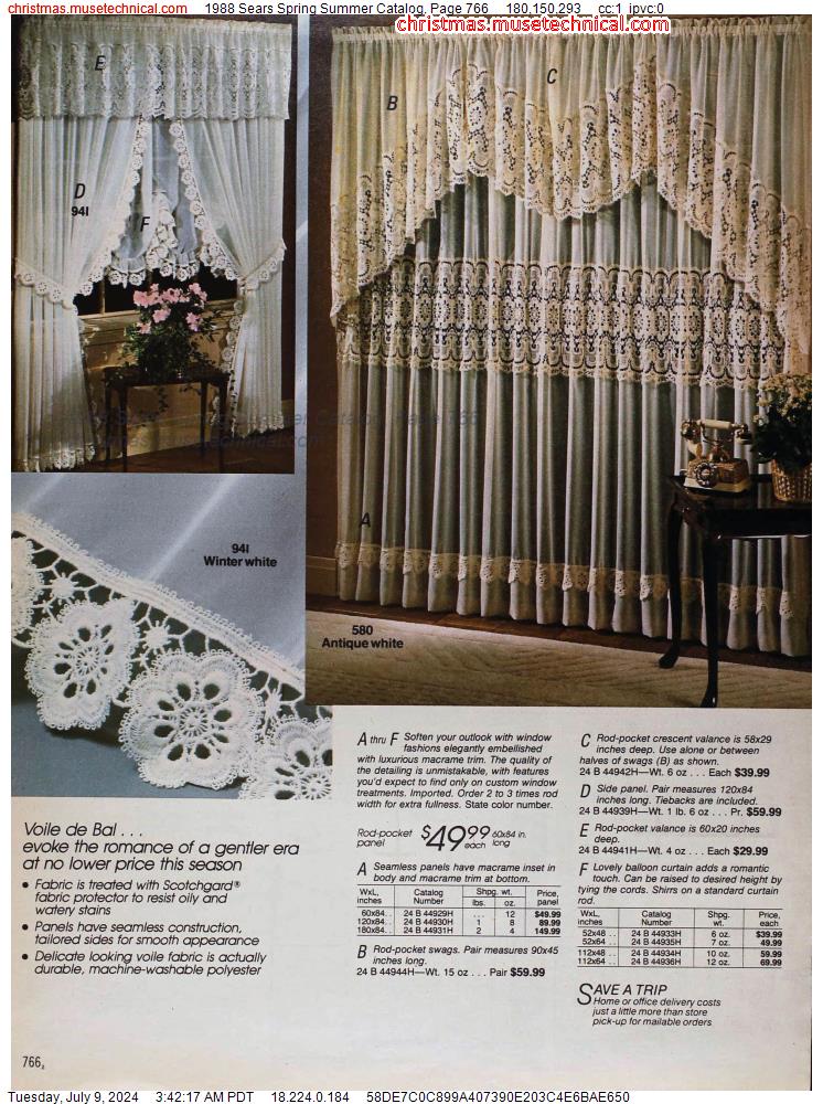 1988 Sears Spring Summer Catalog, Page 766
