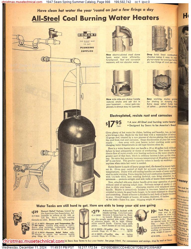 1947 Sears Spring Summer Catalog, Page 998