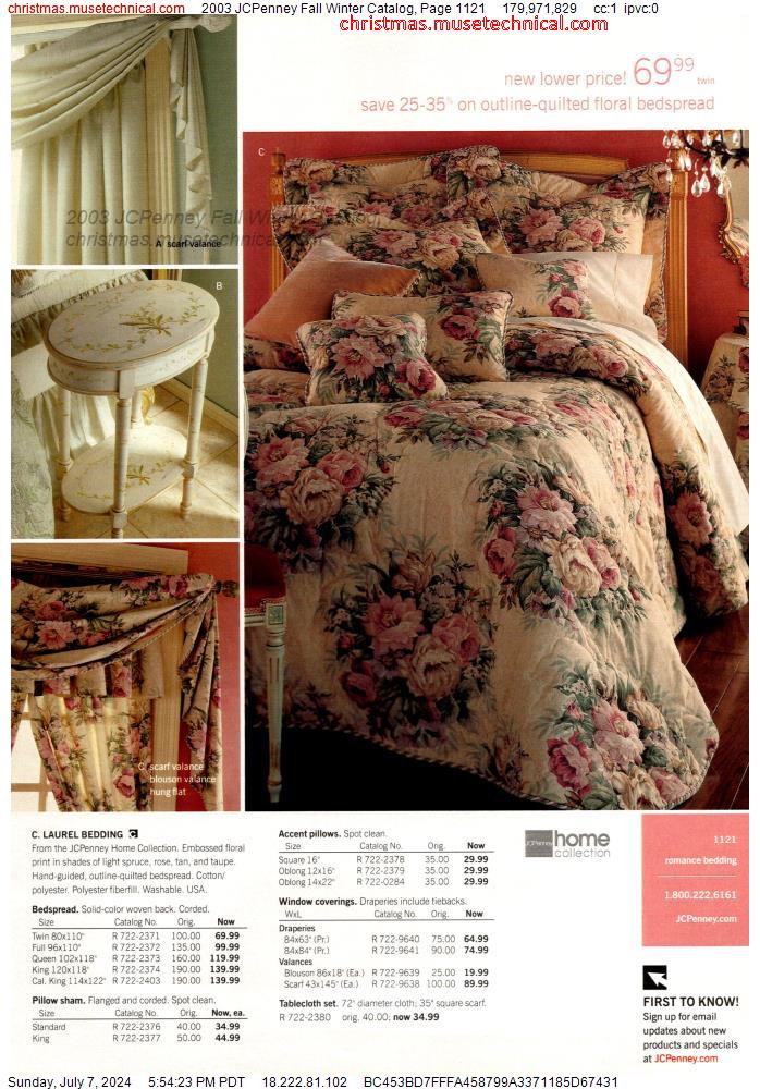 2003 JCPenney Fall Winter Catalog, Page 1121