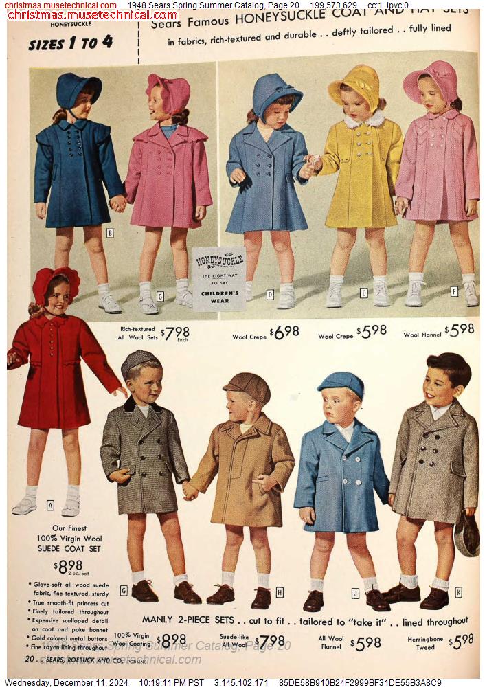 1948 Sears Spring Summer Catalog, Page 20