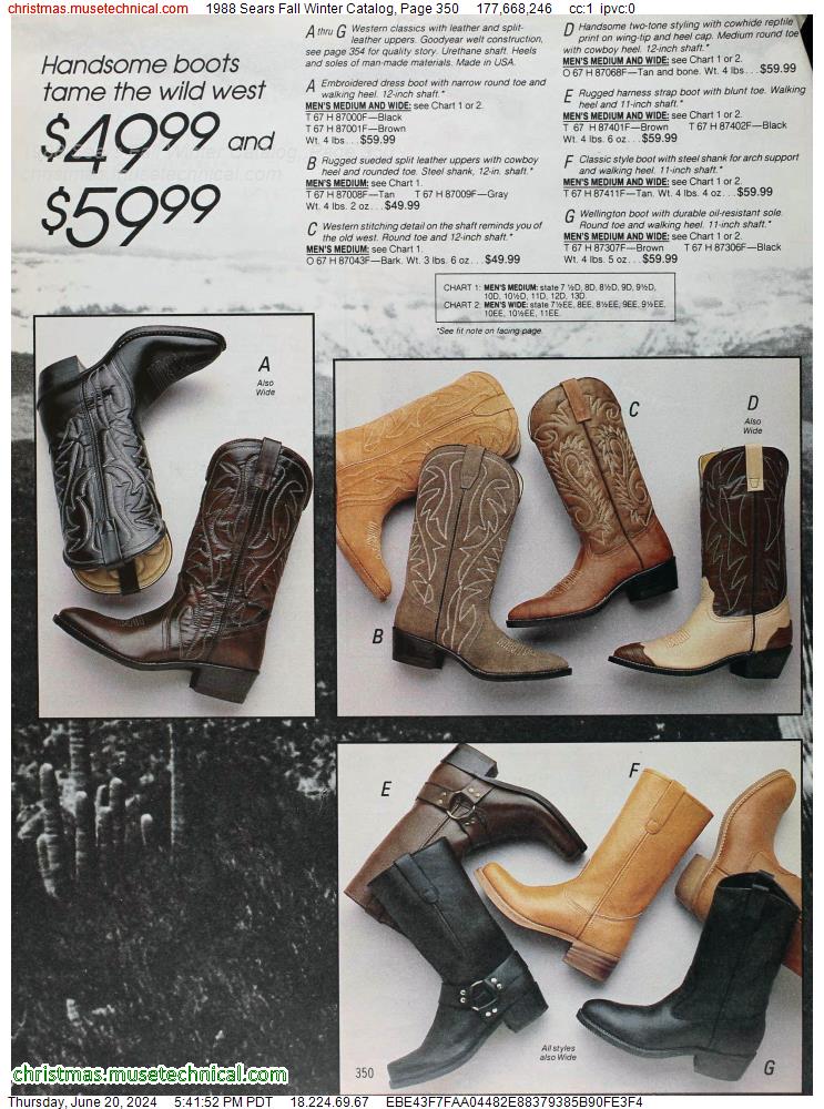 1988 Sears Fall Winter Catalog, Page 350